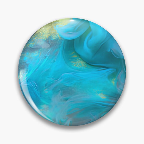 Item preview, Vibrant Electric Blue Silk Flow Abstract 3D Waves Wall Arta designed and sold by LuxocaDesigns24.