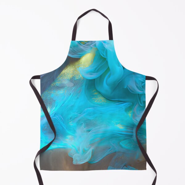 Item preview, Vibrant Electric Blue Silk Flow Abstract 3D Waves Wall Arta designed and sold by LuxocaDesigns24.