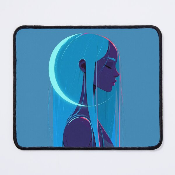 Item preview, Neon Blue Cyberpunk Woman designed and sold by MythicMood.