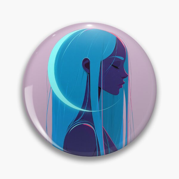 Item preview, Neon Blue Cyberpunk Woman designed and sold by MythicMood.
