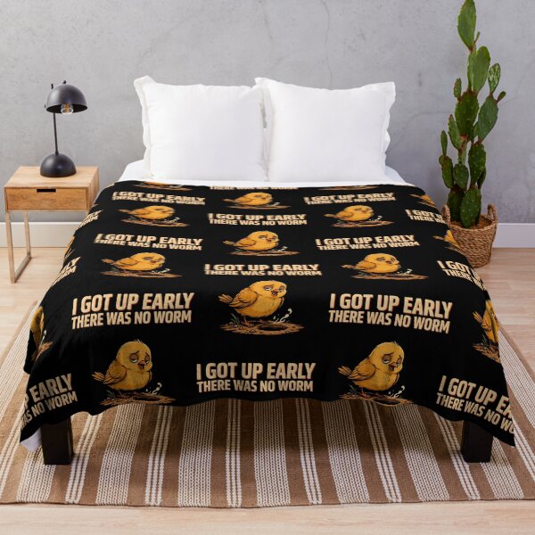Item preview, I Got Up Early There Was No Worm Funny Morning Humor designed and sold by Redgiant87x.