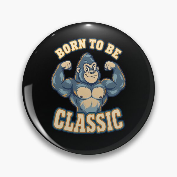 Item preview, Born To Be Classic Muscular Gorilla Bodybuilding Gym designed and sold by DreamLayerStudio.