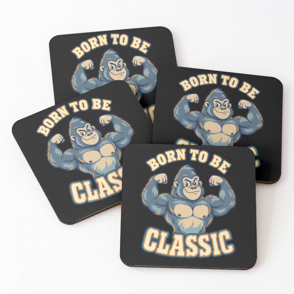 Item preview, Born To Be Classic Muscular Gorilla Bodybuilding Gym designed and sold by DreamLayerStudio.