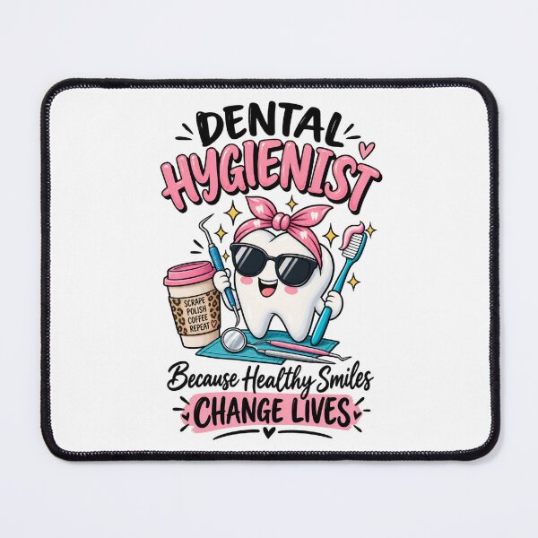 Item preview, Cute Dental Hygienist Tooth Character – Funny Dental Hygiene Coffee designed and sold by SidTastic .