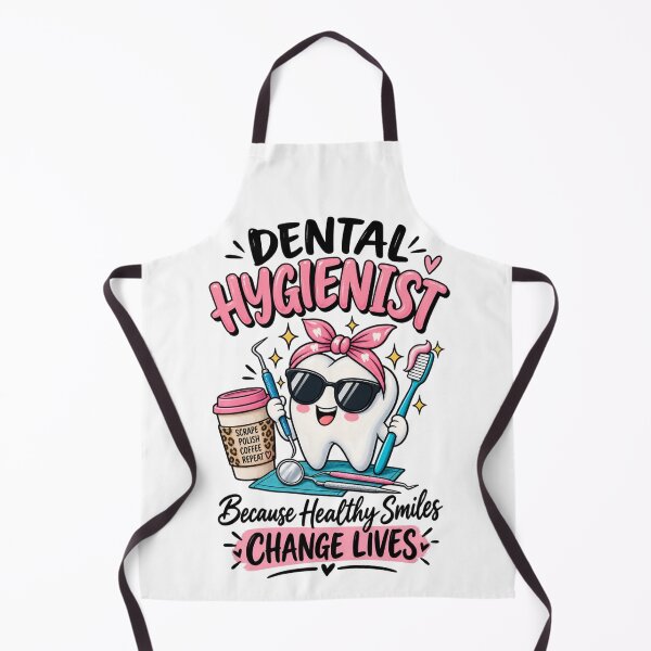 Item preview, Lindo personaje de higienista dental con forma de diente – Divertido café de higiene dental designed and sold by SidTastic .