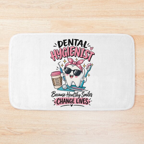 Item preview, Cute Dental Hygienist Tooth Character – Funny Dental Hygiene Coffee designed and sold by SidTastic .