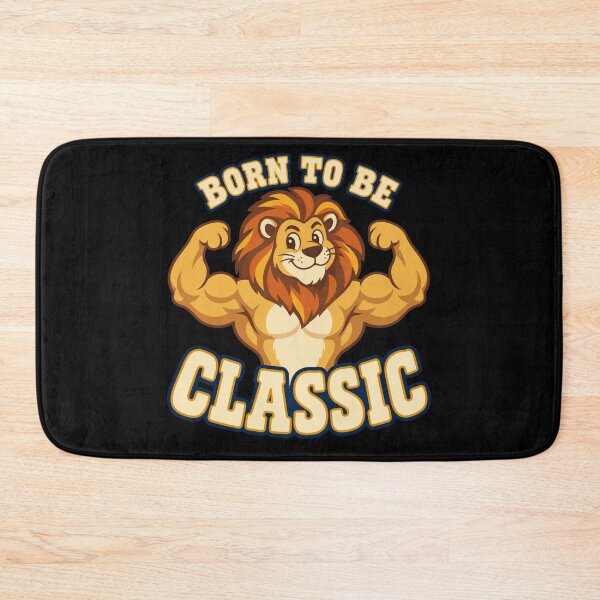 Item preview, Born To Be Classic Muscular Lion Gym Strength Motivation designed and sold by DreamLayerStudio.
