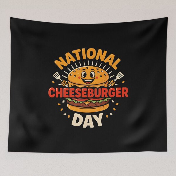 Item preview, National Cheeseburger Day Funny Gifts For Foodlovers designed and sold by EdithPrint.