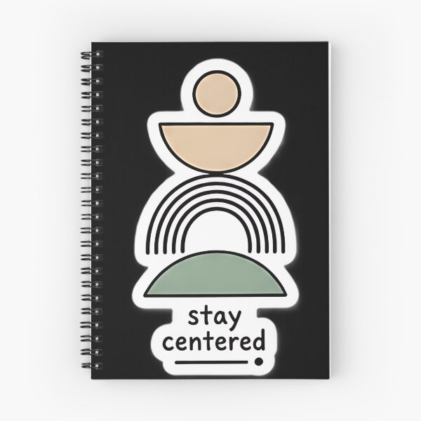 Item preview, Stay Centered Meditation Rainbow Balance Sticker designed and sold by HamieStudio.