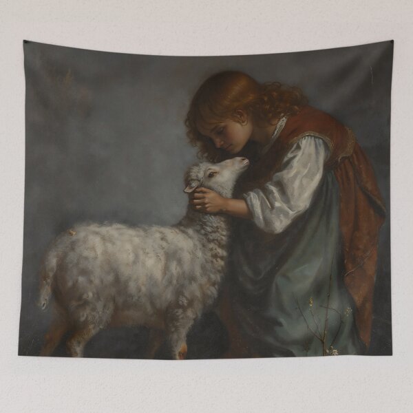 Item preview, Little Shepherdess and Lamb designed and sold by DarkHolyQueen.