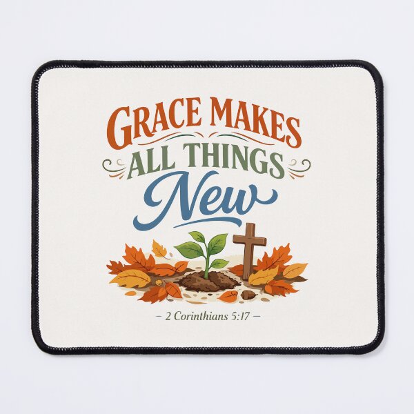 Item preview, Grace Makes All Things New Autumn Typography Design designed and sold by stylishdzign.