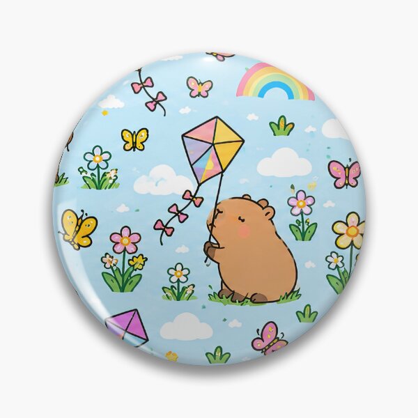 Item preview, Cute Capybara Kite Flying Pattern designed and sold by Soft Berry Studio.