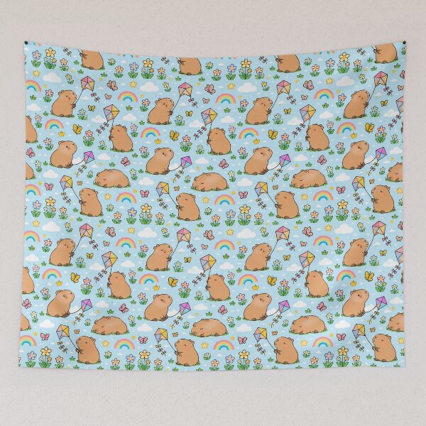 Item preview, Cute Capybara Kite Flying Pattern designed and sold by Soft Berry Studio.