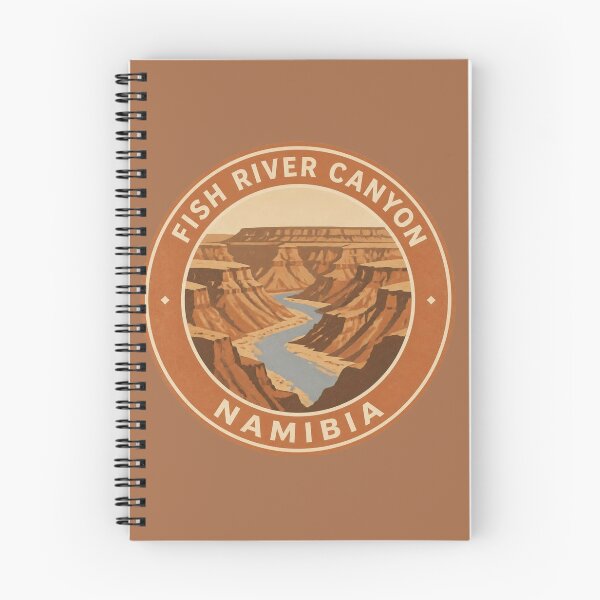 Item preview, Fish River Canyon Desert Canyon Landmark Round Badge – Namibia designed and sold by The Digital Compass.