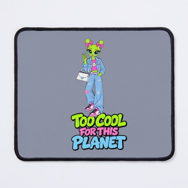 Item preview, Too Cool for This Planet – Alien Denim Girl designed and sold by Aimetoi.