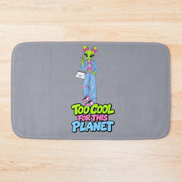 Item preview, Too Cool for This Planet – Alien Denim Girl designed and sold by Aimetoi.