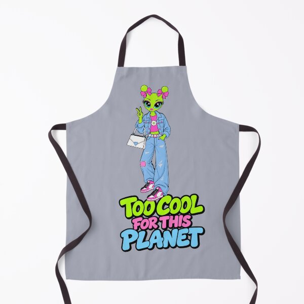 Item preview, Too Cool for This Planet – Alien Denim Girl designed and sold by Aimetoi.