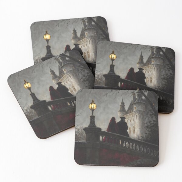 Item preview, Gothic Couple Walking To Castle Painting designed and sold by DarkHolyQueen.
