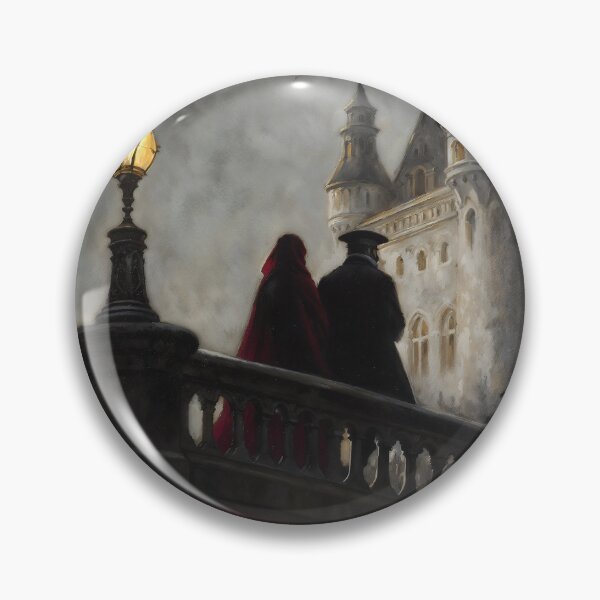 Item preview, Gothic Couple Walking To Castle Painting designed and sold by DarkHolyQueen.