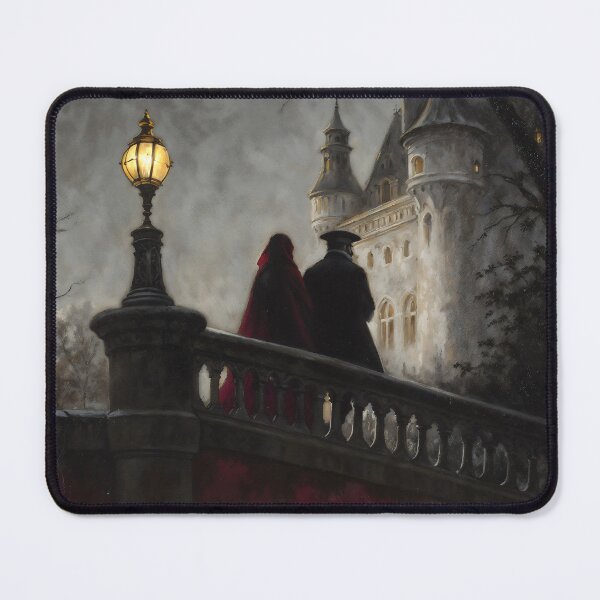 Item preview, Gothic Couple Walking To Castle Painting designed and sold by DarkHolyQueen.