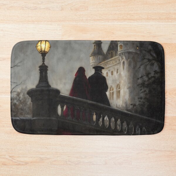 Item preview, Gothic Couple Walking To Castle Painting designed and sold by DarkHolyQueen.