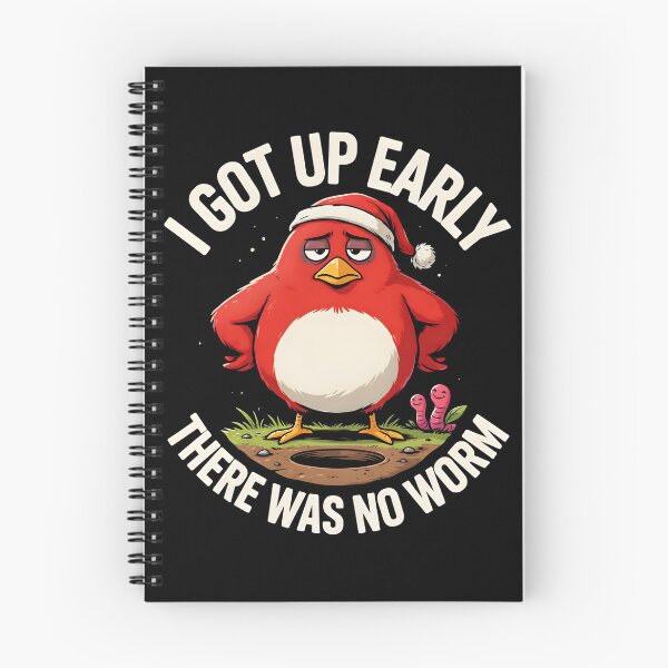 Item preview, I Got Up Early There Was No Worm Funny Grumpy Bird designed and sold by Redgiant87x.