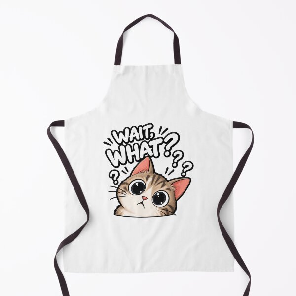 Item preview, Wait, What? Funny Confused Cat Meme designed and sold by StickyDelights.