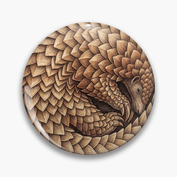 Item preview, Pangolin Curled Vintage Print designed and sold by DangaVintage.