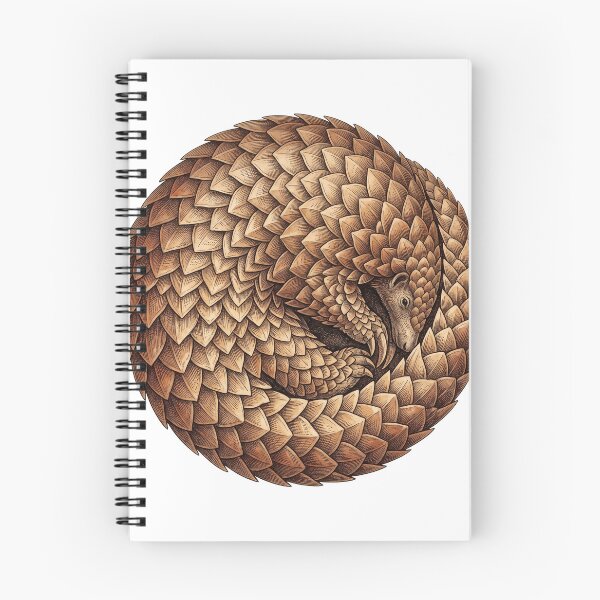 Item preview, Pangolin Curled Vintage Print designed and sold by DangaVintage.
