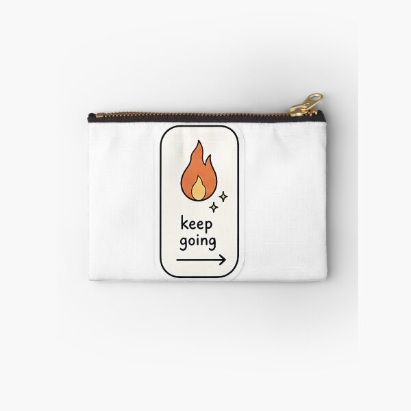 Item preview, Keep Going Flame Motivation Sticker designed and sold by HamieStudio.