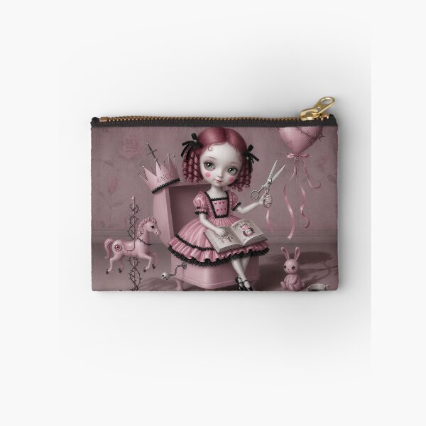 Item preview, Scissors & Sweethearts. Pop Surrealism, Lowbrow Art, Pale Pink Aesthetic designed and sold by Piagor.