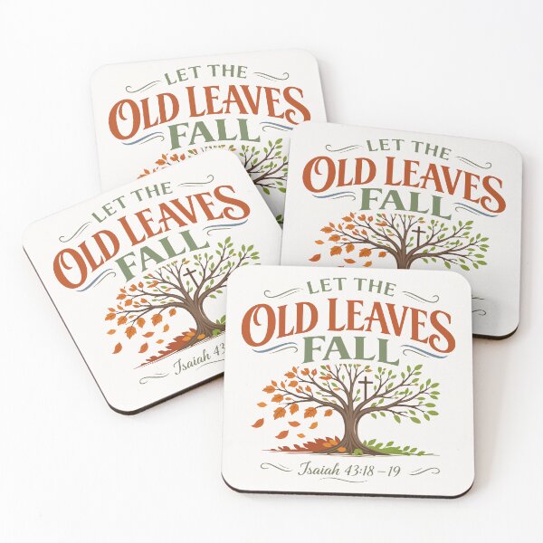 Item preview, Let the Old Leaves Fall Autumn Typography  designed and sold by stylishdzign.
