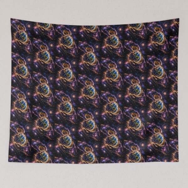 Item preview, Cosmic Vortex Nebula Galaxy Space Art designed and sold by Ink-verse-.