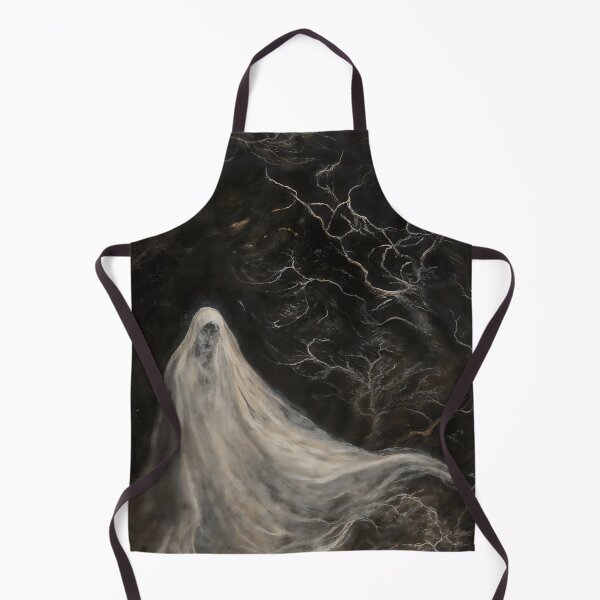 Item preview, Gothic White Ghost Floating In Dark Forest Painting designed and sold by DarkHolyQueen.
