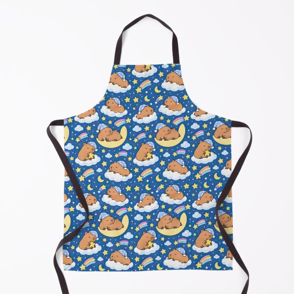 Item preview, Cute Capybara Sleepy Sky Pattern designed and sold by Soft Berry Studio.