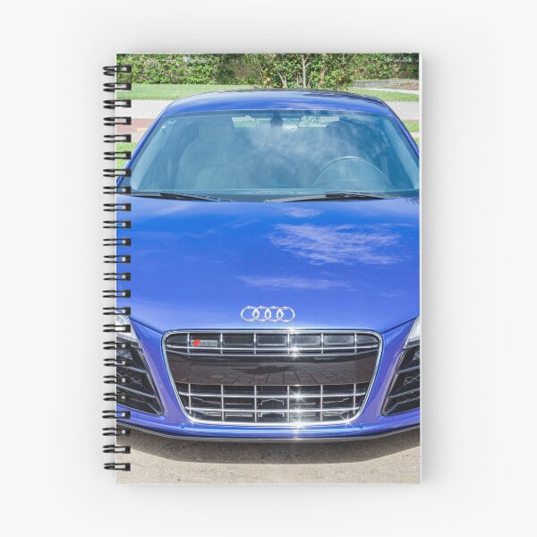 Item preview, 2010 Blue Audi R8 High-Gloss Black Chin Spoiler Detail Close-Up Photography   designed and sold by RichFrancoCars.