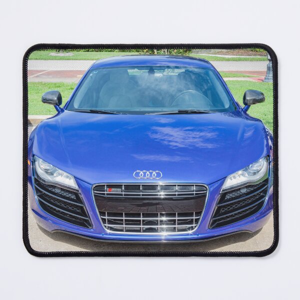 Item preview, 2010 Blue Audi R8 High-Gloss Black Chin Spoiler Detail Close-Up Photography designed and sold by RichFrancoCars.