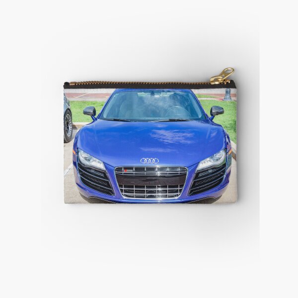 Item preview, 2010 Blue Audi R8 High-Gloss Black Chin Spoiler Detail Close-Up Photography   designed and sold by RichFrancoCars.