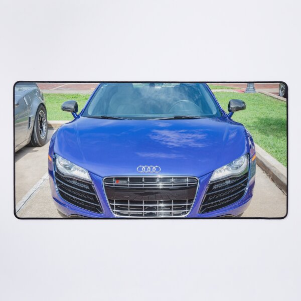 Item preview, 2010 Blue Audi R8 High-Gloss Black Chin Spoiler Detail Close-Up Photography designed and sold by RichFrancoCars.