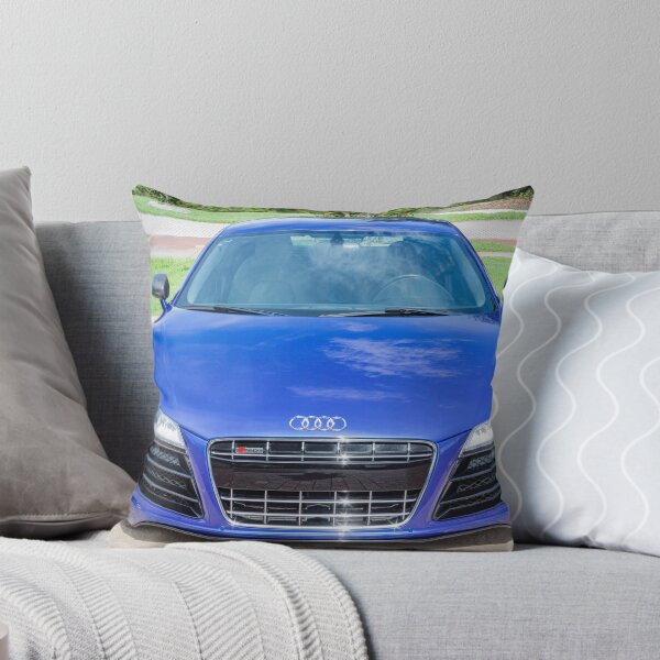 Item preview, 2010 Blue Audi R8 High-Gloss Black Chin Spoiler Detail Close-Up Photography   designed and sold by RichFrancoCars.