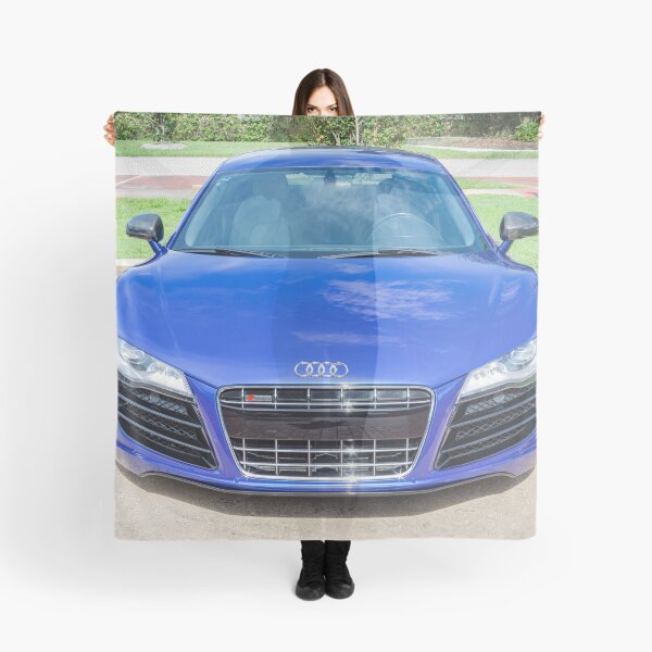 Item preview, 2010 Blue Audi R8 High-Gloss Black Chin Spoiler Detail Close-Up Photography   designed and sold by RichFrancoCars.