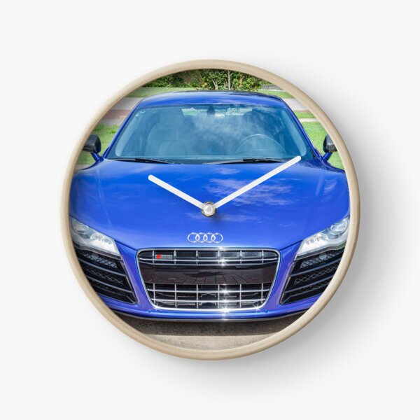 Item preview, 2010 Blue Audi R8 High-Gloss Black Chin Spoiler Detail Close-Up Photography   designed and sold by RichFrancoCars.