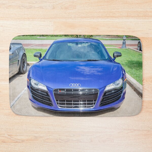 Item preview, 2010 Blue Audi R8 High-Gloss Black Chin Spoiler Detail Close-Up Photography   designed and sold by RichFrancoCars.