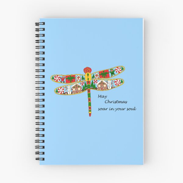 Item preview, May Christmas Soar in Your Soul Dragonfly designed and sold by JoyousArt4u.