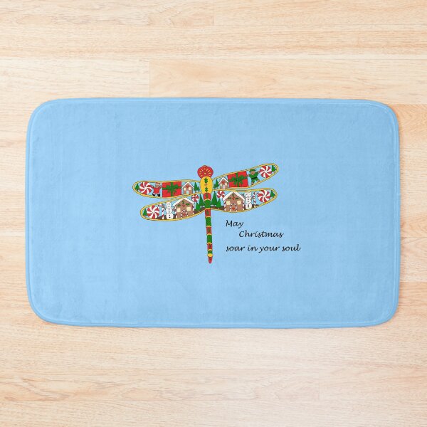 Item preview, May Christmas Soar in Your Soul Dragonfly designed and sold by JoyousArt4u.