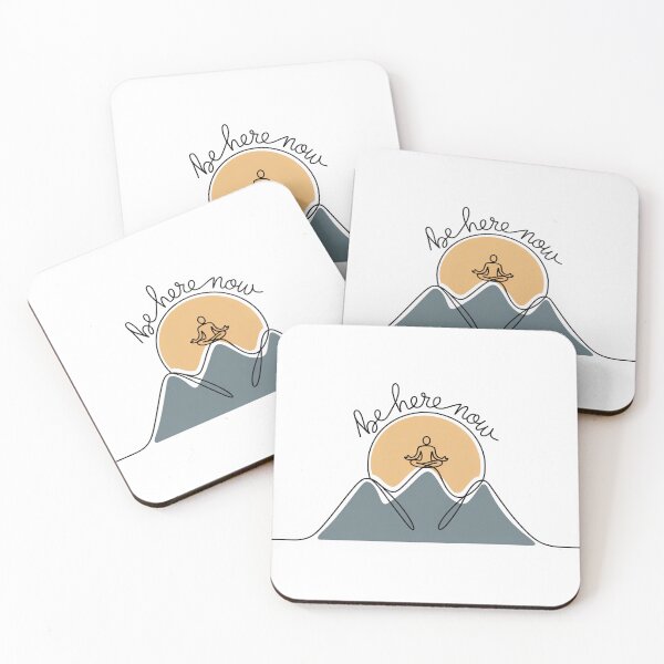 Item preview, Be Here Now Line Mountain for Stress Relief and Mindfulness designed and sold by 108stillness.