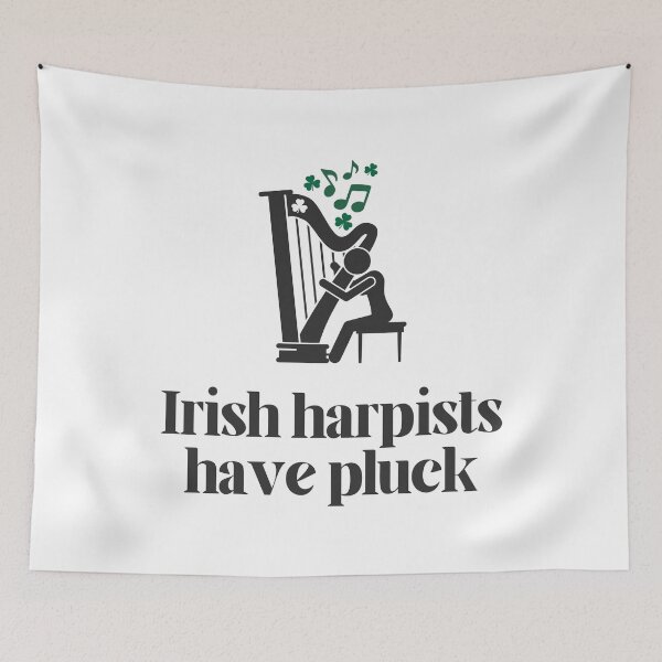 Item preview, Irish Harpists have Pluck. designed and sold by MPC-Mince-Pies.
