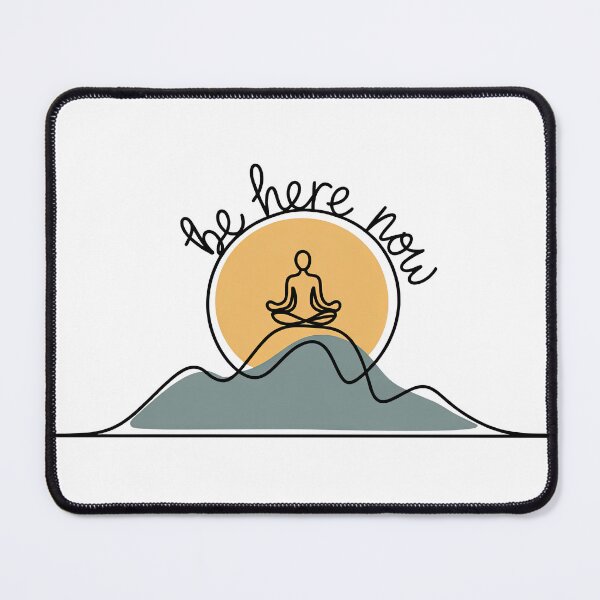 Item preview, Be Here Now Line Figure for Yoga and Meditation Lovers designed and sold by 108stillness.