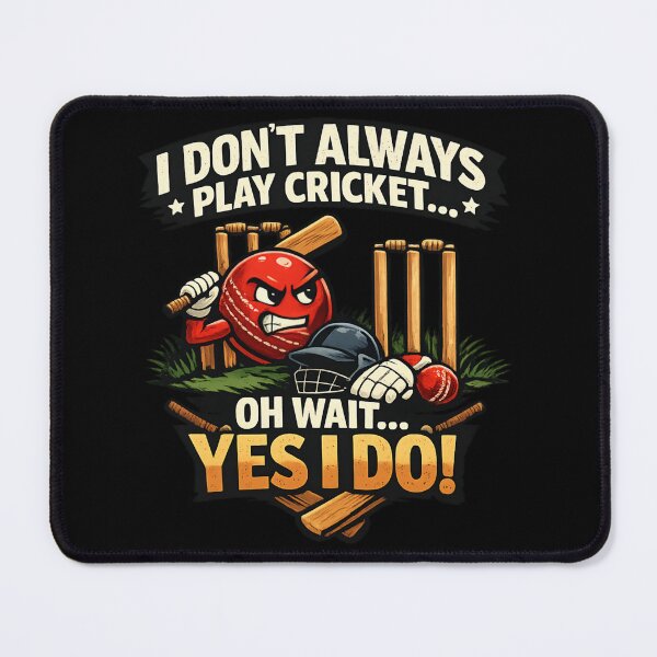 Item preview, Cricket funny - cricketer humor designed and sold by SidTastic .