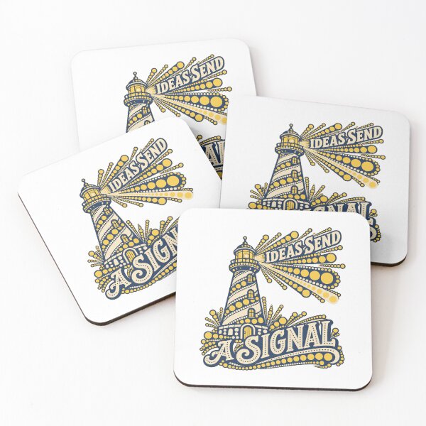 Item preview, International Dot Day Lighthouse – Ideas Send a Signal Dot Mosaic designed and sold by Jaani-T.